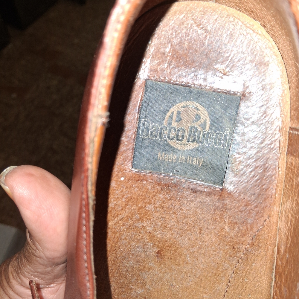 Bacco Bucci Men's Brown Leather Shoes